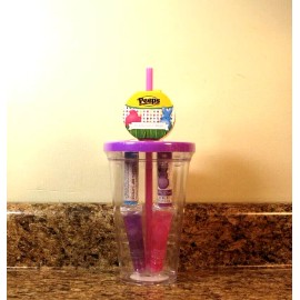 Taste Beauty Peeps All About Lips Tumbler Set Lip Gloss Lip Balm Easter NEW