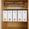 SpaceAid 5 Pack Bed Sheet Organizers and Storage, Foldable Sheet