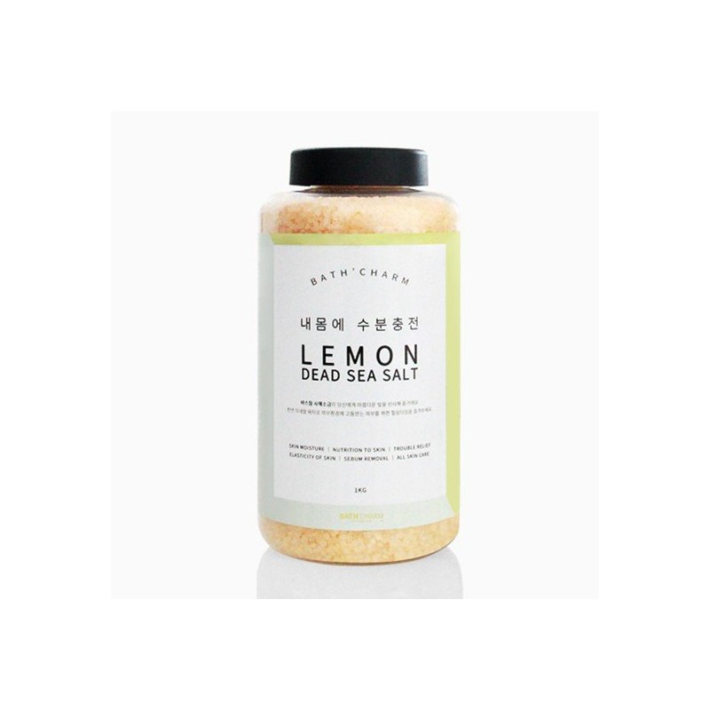 Bath Charm Israel Dead Sea Salt 1KG Container Bath Salt,