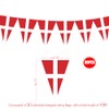 32.8ft Denmark Flag Bunting with 30 Flag for Oly Games,Danish