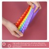 Waterproof Rainbow Push Bubble Stationery Box Silicone Decompression Toy Rectangle