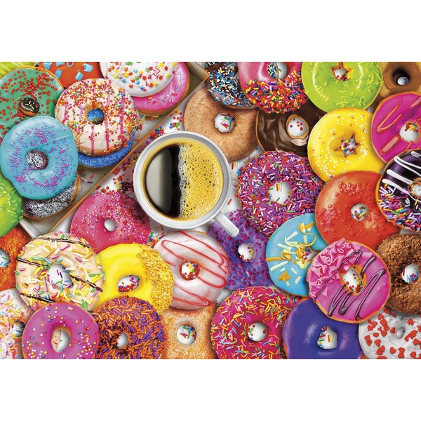 Buffalo Games - Aimee Stewart - Coffee and Donuts by Aimee Stewart - 300 LARGE Piece Jigsaw Puzzle
