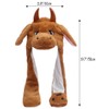 Plush Animal Ear Moving Jumping Hats Movable Dancing Ear Flap