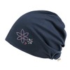 ililily Tencel Lyocell Flower Trim Chemo Hair Loss Beanie Ultra