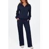 BTFBM Womens 2 Piece Sweatsuits Set Long Sleeve Half Zip