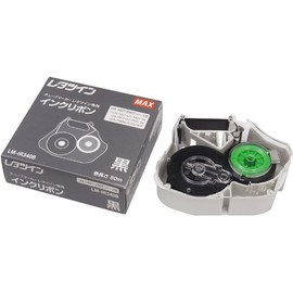 Max LM-IR340B Letter Twin Ink Ribbon Cassette 16.9 ft (50 m) Roll (Black) 1 Piece