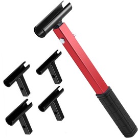 Hinge Gap Adjustment Wrench 4 in 1 Door Hinge Adjustment Tool for Residential and Commercial Multi-Size Hinge Adjustment Tool with Rubber Handle Hinge Repair Wrench for Round Bolt Hinged Doors