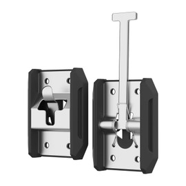 RVGUARD 4" RV Door Holder, Stainless Steel Bar, Heavy-Duty T-Style Door Catch for RV Camper Motorhome Trailer Van Doors