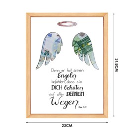 1 Piece Decorative Frame, Christening Gift, Creative Gift, Wooden Crafts, Home Accessories, Wall Decoration