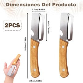 Pelador de Verduras Multifuncional 2 en 1, Pelador de Frutas y Verduras