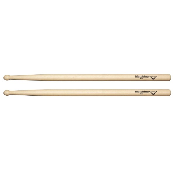 Vater MV8 Marching Drum Sticks with Rounded Acorn Tip, Pair