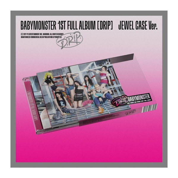 BABYMONSTER DRIP 1st Full Album Jewel Version Case+CD+56p PhotoBook+1p PostCard+1p
