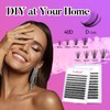 Fadlash Individual Eyelashes Cluster Lashes Kit 0.07 D Curl 8-16mm