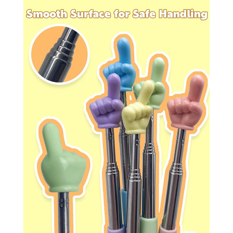 Dumero Dumero Extendable Finger Pointer Stick, School Collapsible Telescoping Long