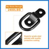 VekAuto 4pcs D Ring Tie Down Anchor 1/4" Diameter for
