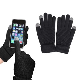 Women's Winter Warm Touch Screen Gloves - Windproof Lined Thick Thermal Gloves With Fleece Lining, Soft Warm Knit for Ladies, Ideal Winter Wear