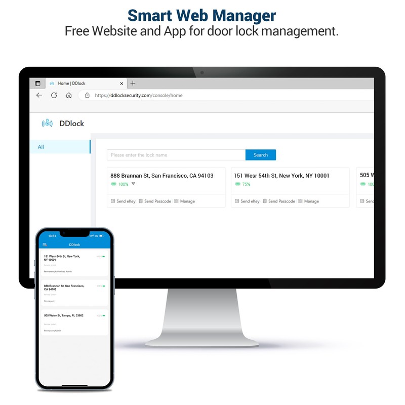 Veise VE06 Smart Deadbolt with App Control, Keyless Entry Smart