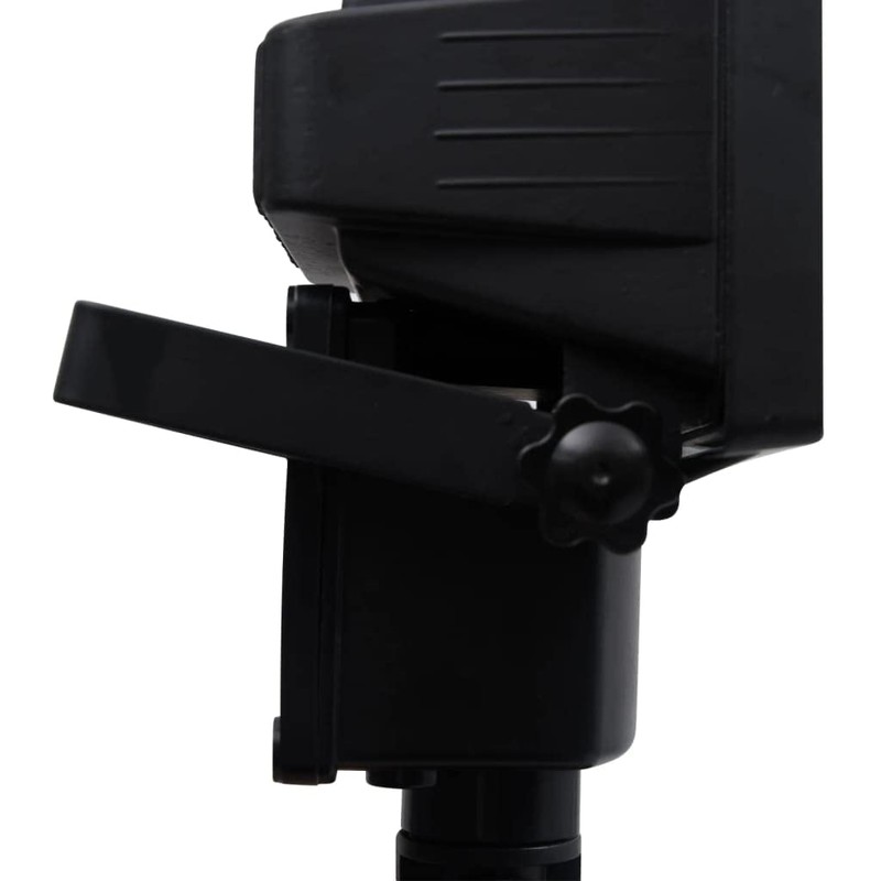 CHARMMA Garden Solar Powered LED Spotlight with Sensor Black