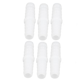 Hose Connector 6 mm PE Hose Connector 10 mm Pack of 10 Plastic Hose Nozzle, Straight, Same Barb, Splicer, Mender Connection Adapter, Plastic Hose Nozzle
