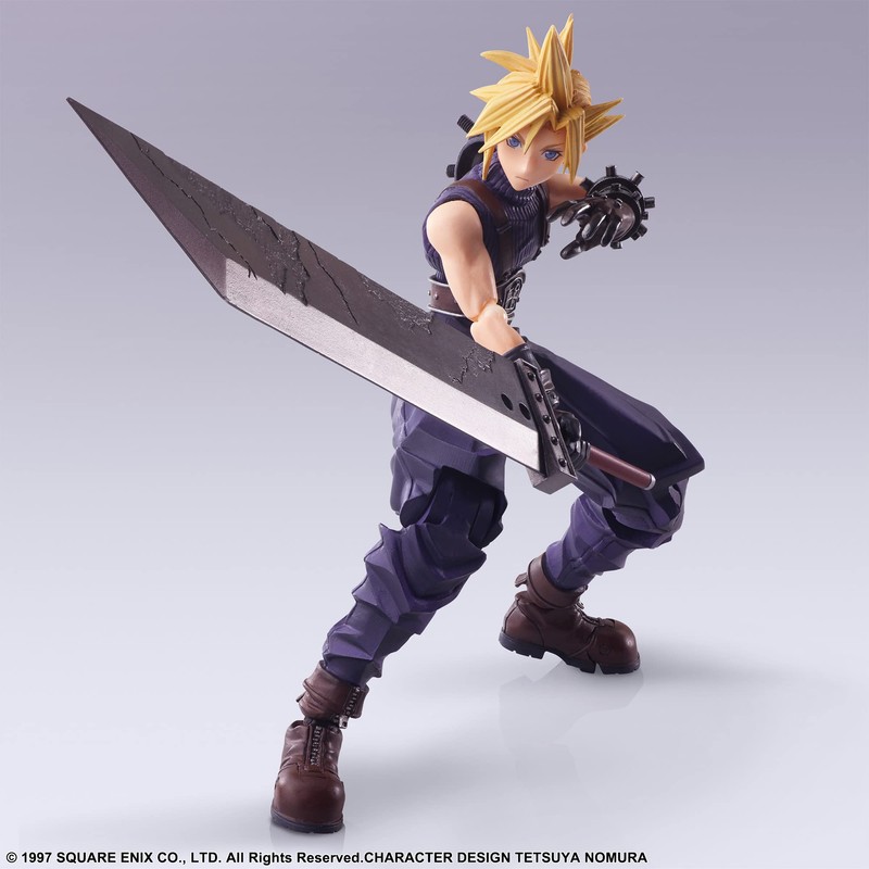 Final Fantasy VII Bling Arts Cloud Strife PVC Painted Action