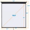 Segawe 120'' Projector Screen Projection Screen Manual Pull Down HD