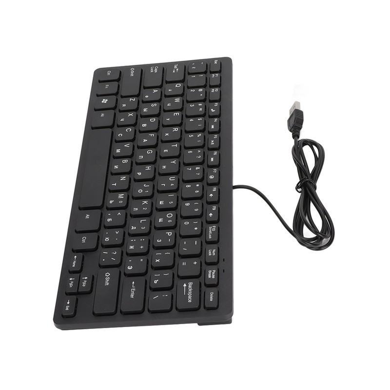 Keyboard 78 Key Mute Ultra Thin Wired Mini USB Interface