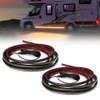 2Pcs 15 Feet Running Board Lights Sequential Amber Side Marker