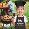 OUUKHGY Kids Apron and Chef Hat Set, Grill Maestro in