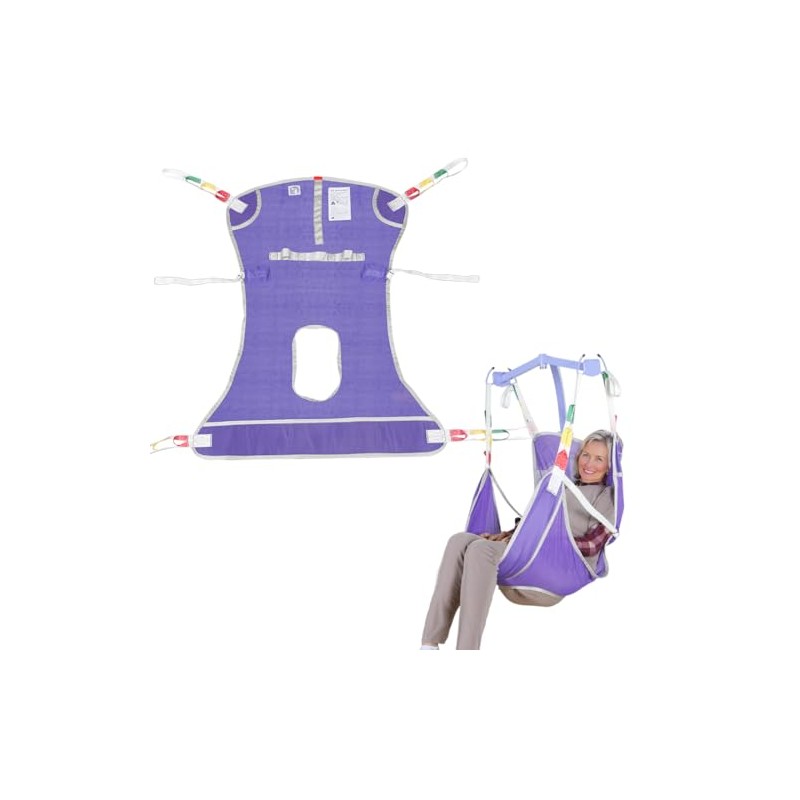 EZ Assistive Patient Lift Sling with Commode - Patient Lifting