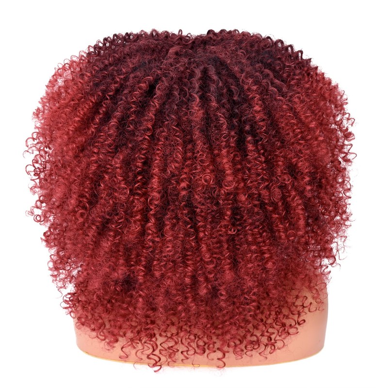 ISAMY Parrucca lunga e riccia per donne di colore, con