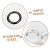 BIUDECO Practical 3-piece Makeup Palette Set Stainless Steel Round Hole