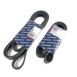 Primary + Secondary Drive Serpentine Belt Set for 06-09 Range Rover Sport 4.2L SUPERCHARGED V8 by Allmakes 4x4