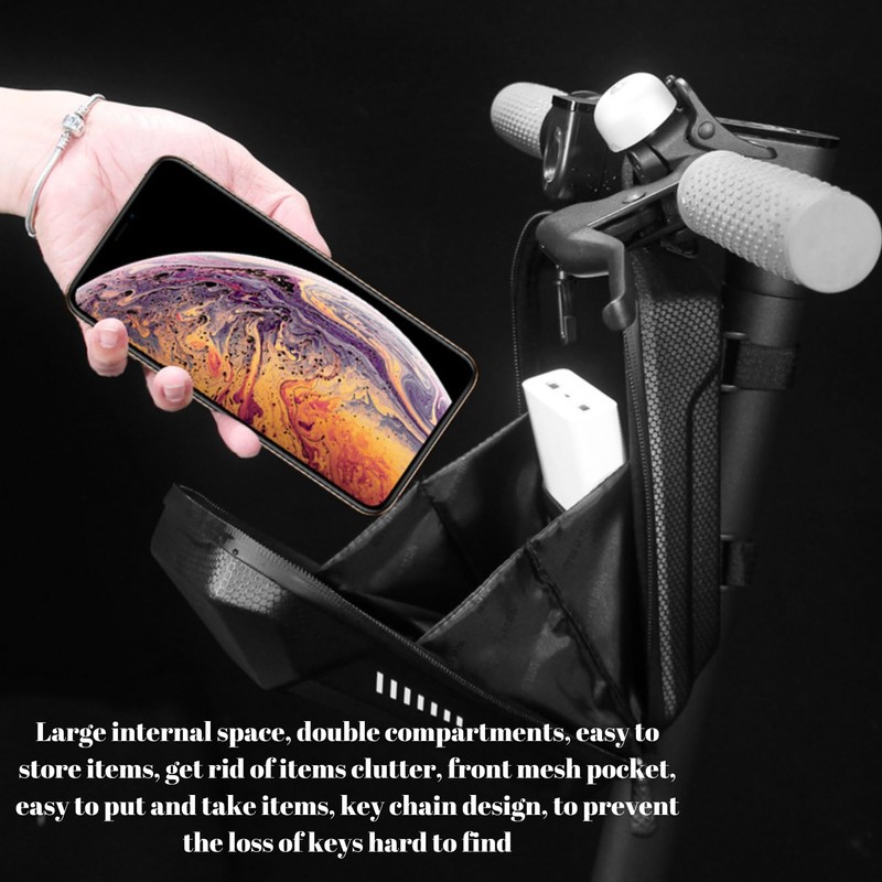 GOVNPJ Scooter Bag Universal, 5L Electric Scooter Handlebar Bag Waterproof