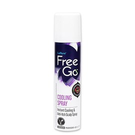 FreeGo Cooling Spray for Body, Hair and Scalp Anti-itch, Tea Tree, Biotin, Rice Extract, Menthol, and Coconut. 80ml, Travel Size. Comfort Haircare