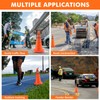 18 Inch 3 Pack Collapsible Traffic Safety Cones, Orange Cones