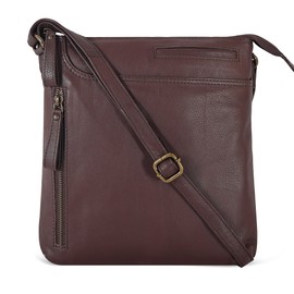 Leather Crossbody Bags for Women - Ladies Sling Handbags - Medium Cross body Purses Handbags - Purses For Women (Washed Brown)