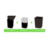 ASBEL A6210 Leclerc CV Mini Wastebasket Lavatory Tabletop Wastebasket Without