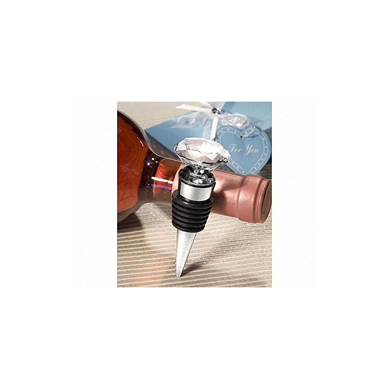 Fashioncraft Choice Crystal Diamond Design Bottle Stopper