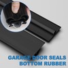 Duzzy 20 Feet Convex Shape Garage Door Seal Kits, Pre-drilled
