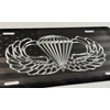 Laser US Flag & Diamond Etched Army Airborne Wings Car