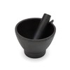 Fox Run Mortar and Pestle, Cast Iron, Black