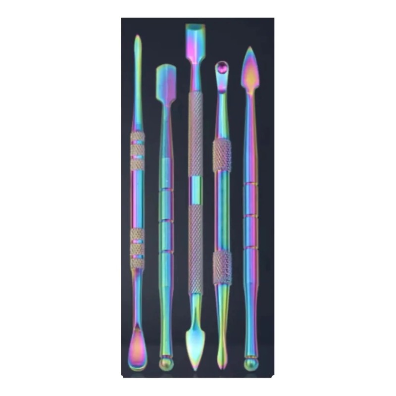 productos comerciales mx Empujador De Cutícula 5 Pcs Doble Cabezal