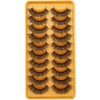 Clear Band False Eyelashes, D Curl, Russian Stripes, False Eyelashes,