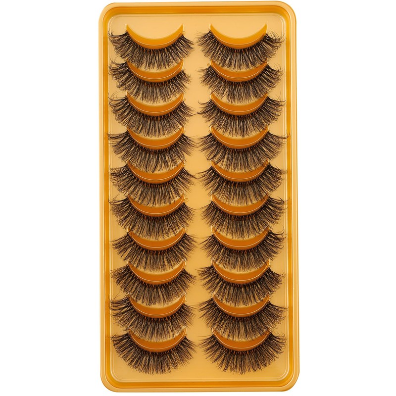 Clear Band False Eyelashes, D Curl, Russian Stripes, False Eyelashes,