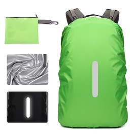 LeTradeJP Backpack Cover, Rain Cover, Reflective Waterproof Cover, Back Coating, Strong Waterproof, Keeps Your Luggage Wet, Storage Bag Included, Large Capacity, Durable, Lightweight, Anti-Theft