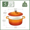 Chef Power Enameled Cast Iron Dutch Oven Pot with Lid