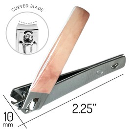 4 Nail Clipper Value Pack Mini Stainless Steel Precision Nail Clippers Essential Manicure & Pedicure Tools Classic Vintage Style Rose Quartz