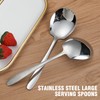 Set of 2 Serving Spoons, Large Dessert Spoons, Large Sauce