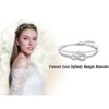 Hanaoops Bracelet for Women Infinity Love Symbol Bracelets 925 Sterling