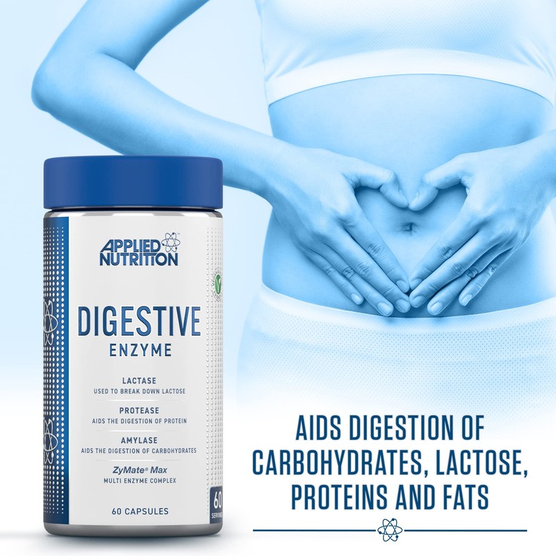 Applied Nutrition Digestive Enzyme - Vegan Digestive Enzymes Capsules, with